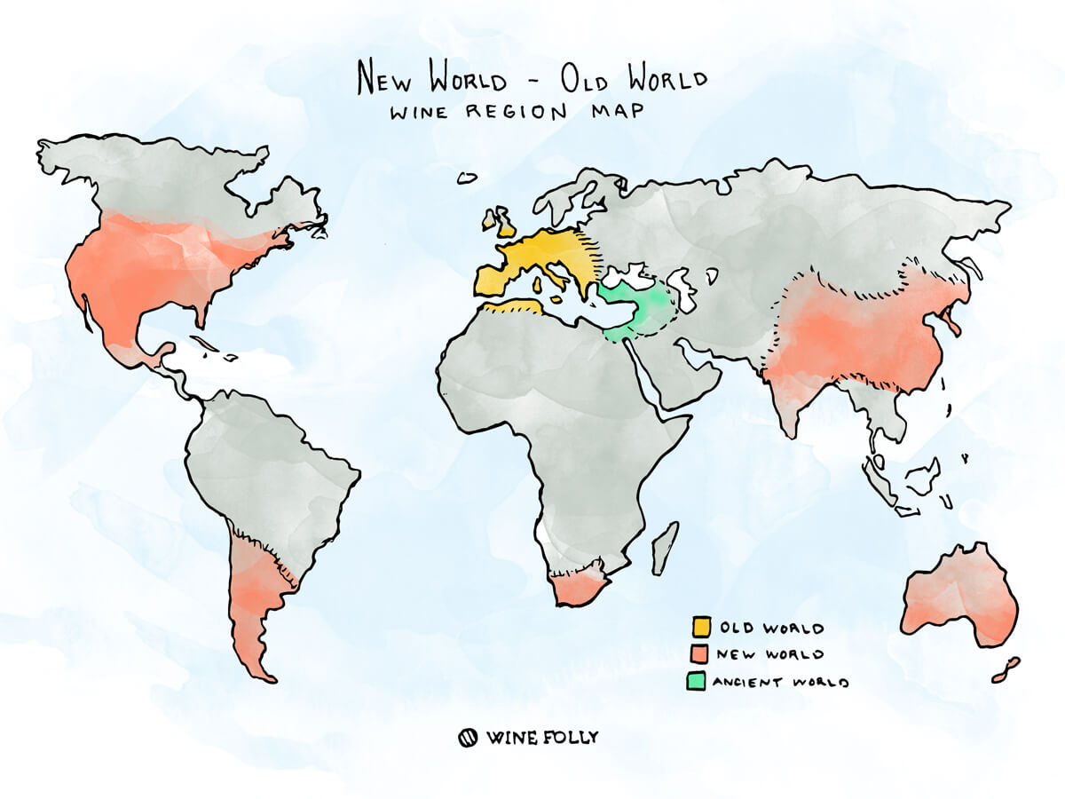 new world vs old world wine map2 winefolly